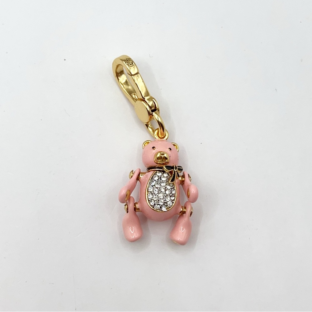 Juicy Couture pink teddy bear charm